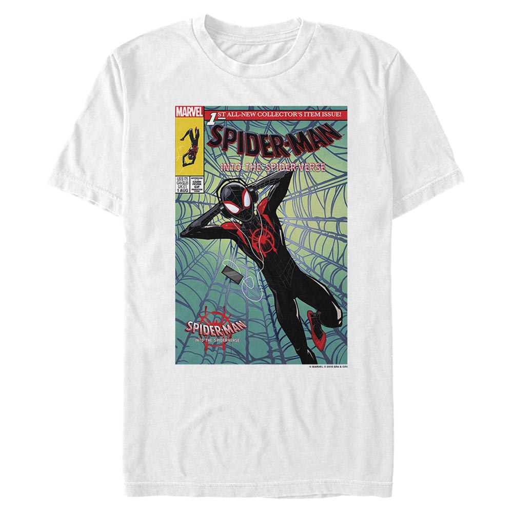 Men's Marvel Spider-Man: Into the Spider-Verse Comic Cover T-Shirt