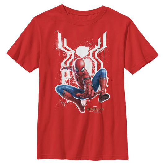 Boy's Marvel Spider-Man: Far From Home Logo Splatter T-Shirt