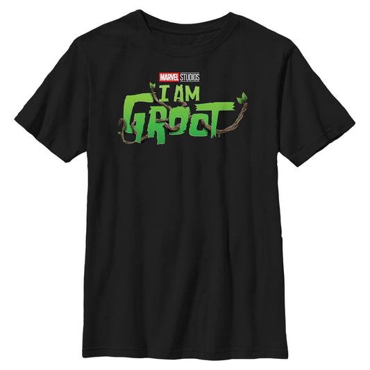 Boy's Marvel Groot Main Logo T-Shirt