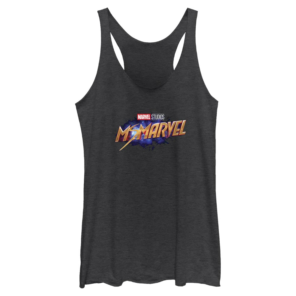 Junior's Marvel Ms Logo Tank Top