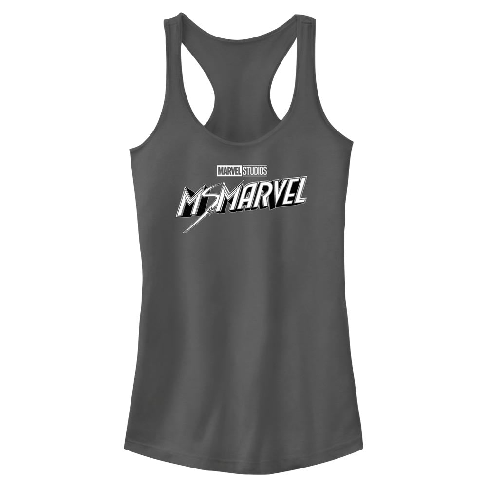 Junior's Marvel Black and White Tank Top