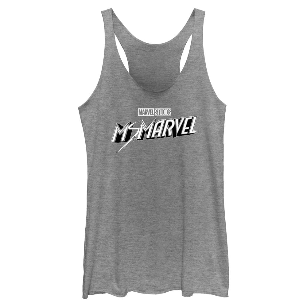 Junior's Marvel Black and White Tank Top