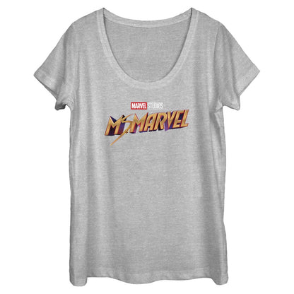 Women's Marvel Classic Logo Scoop Neck T-Shirt