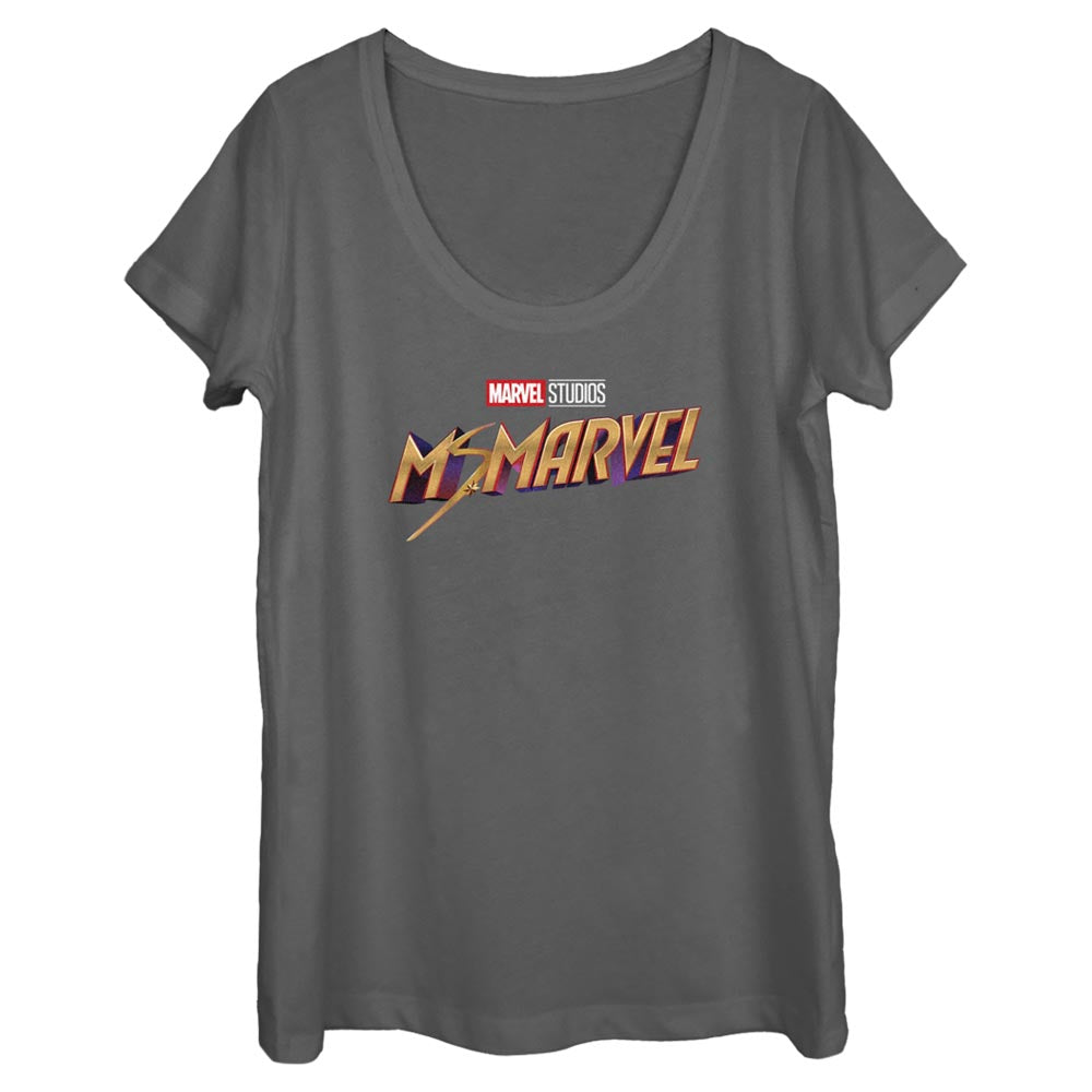 Women's Marvel Classic Logo Scoop Neck T-Shirt