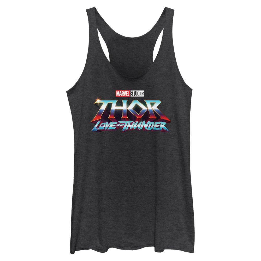 Junior's Marvel Thunder Logo Tank Top