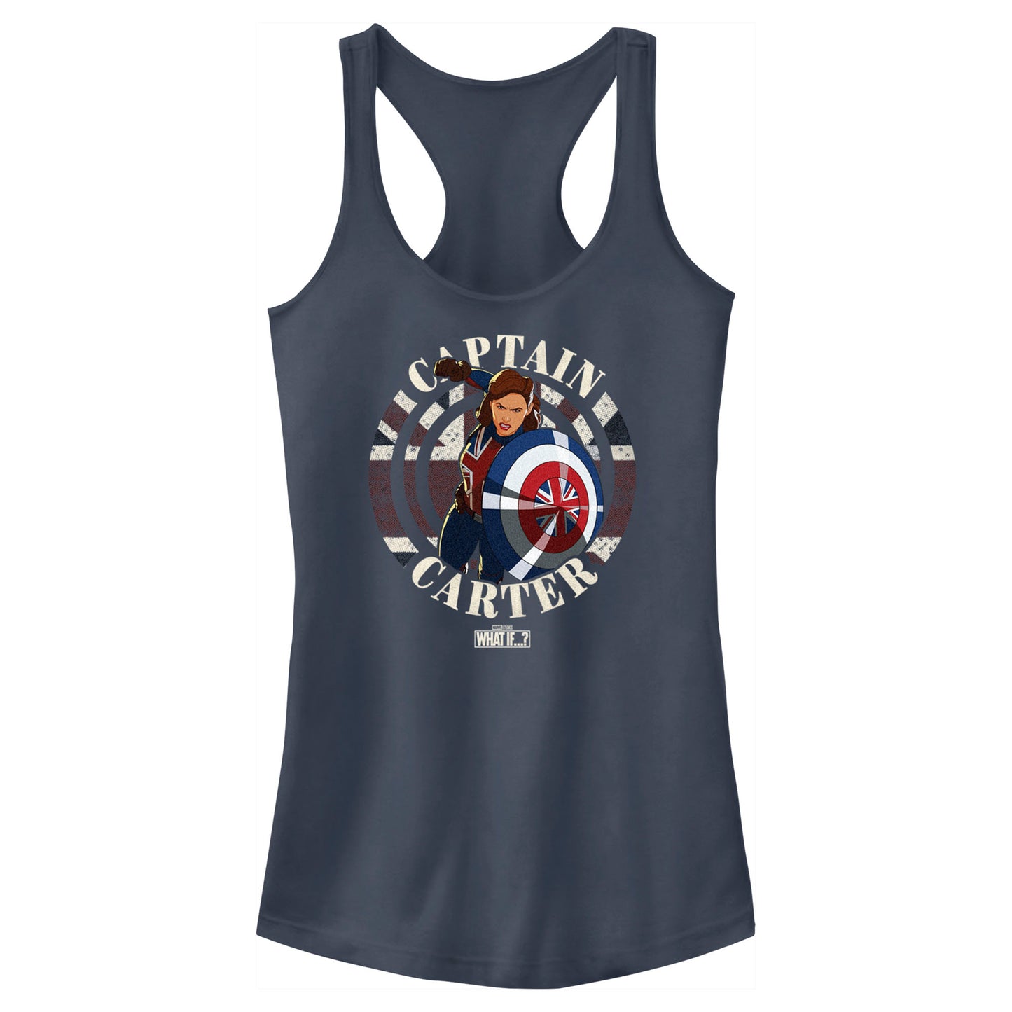 Junior's Marvel Carter Stamp Tank Top