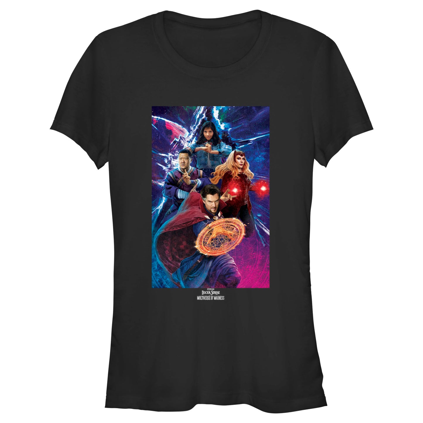 Junior's Marvel Dr Strange Group Shot T-Shirt